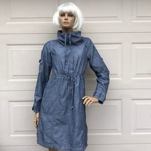 Columbia Women High Tail Honey Denim Shirt Dress M